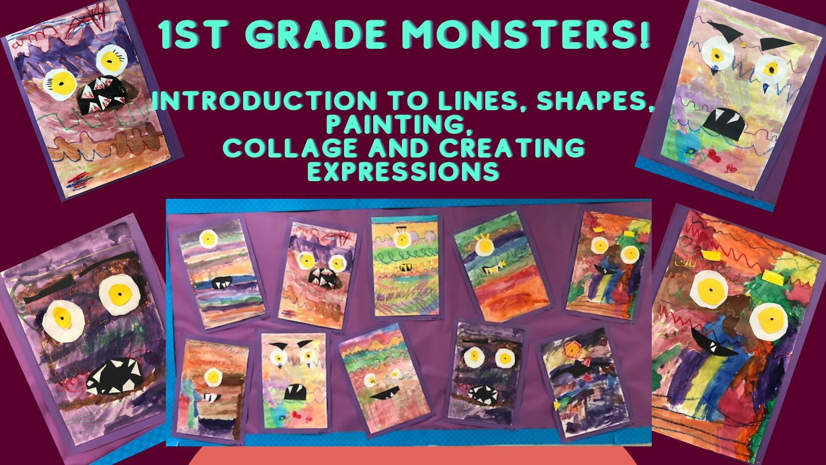 1st Grade Monster Art